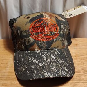 Snake River Brewing Mossy Oak Orange Embroidery Trucker Velcroback - New